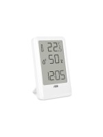 ADE Wetterstation Thermo-Hygrometer, white, versch. Anzeigen, 7x11x1.5 cm, Kunststoff