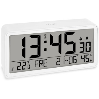 ADE Horloge de bureau numérique Blanc ADE Horloge de bureau numérique Blanc