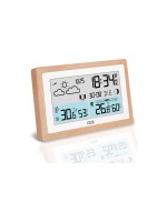 ADE Wetterstation with Funk-Aussensensor, Holz-white, with DCF-Funkuhr