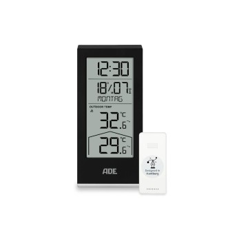 ADE Wetterstation with Funk-Aussensensor, black  ADE Wetterstation with Funk-Aussensensor, black