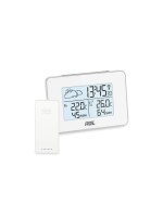 ADE Station météo avec capteur extérieur radio Blanc