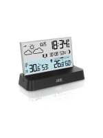 ADE Station météo avec capteur extérieur radio Noir