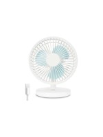 Tischventilator cablelos, white, USB-C, Betriebszeit bis for 7,5 Stunden