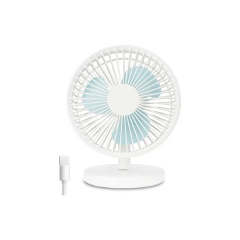 ADE Ventilateur de table sans fil Blanc