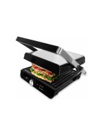 Kontaktgrill, 180° aufklappbar, Edelstahl, ABS-Kunststoff