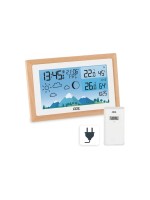 ADE Station météo avec capteur extérieur sans fil Bois-blanc