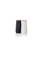 AdHoc Moulins à sel et à poivre Scape 12.3 cm, Noir/Blanc