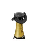 AdHoc Champagnerverschluss FV31, GUSTO schwarz, Kunststoff/Silikon
