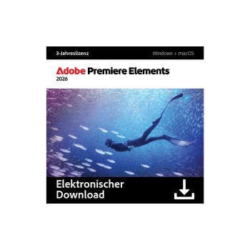 Adobe Premiere Elements 2026 3Y ESD, ESD, 3 Year, full-version, WIN & MAC, ML Adobe Premiere Elements 2026 3Y ESD, ESD, 3 Year, full-version, WIN & MAC, ML