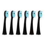 Ailoria Tête de brosse à dents Shine Bright Extra Clean Noir, 6 Pièce/s