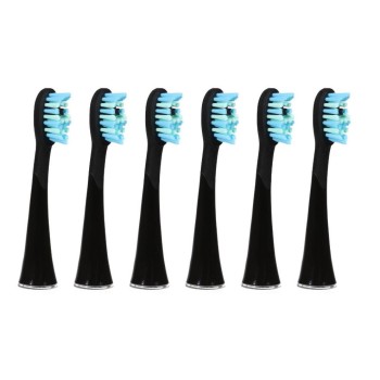 Ailora Ersatzbürstenköpfe black , 6 Stk., Ersatzköpfe Extra Clean Ailora Ersatzbürstenköpfe black , 6 Stk., Ersatzköpfe Extra Clean
