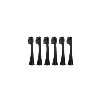 Ailora Ersatzbürstenkopfe Charcoal 6 Stk., black , Aktivkohleborsten Ailora Ersatzbürstenkopfe Charcoal 6 Stk., black , Aktivkohleborsten