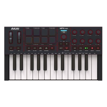 AKAI MPK Mini IV (4) Black, 25-Tasten Controllerkeyboard, black  AKAI MPK Mini IV (4) Black, 25-Tasten Controllerkeyboard, black