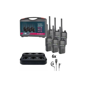 Albrecht Funkgerät Tectalk Worker 3 PMR446, 6er Standlader mit Headset, 2200mAh Akku Albrecht Funkgerät Tectalk Worker 3 PMR446, 6er Standlader mit Headset, 2200mAh Akku