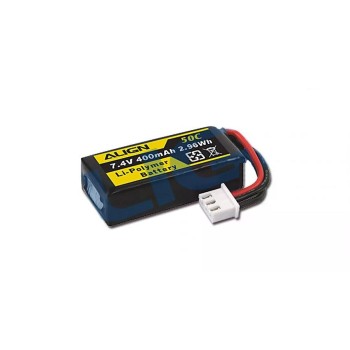 ALIGN Batterie RC LiPo 400 mAh 7.4 V 50C pour T-Rex T15