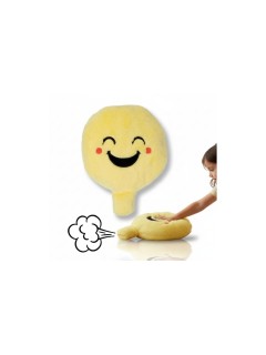 XXL Plüsch Pups-Kissen Sunny, gelb