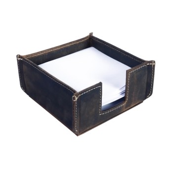 Alpenleder Notizzettelspender Packerl, Lederfarbe old havanna Alpenleder Notizzettelspender Packerl, Lederfarbe old havanna
