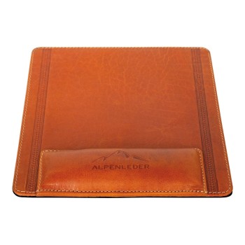 Alpenleder mousepad Konstanz, 22x24cm, cognac Alpenleder mousepad Konstanz, 22x24cm, cognac