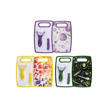 Alpina Sparschäler mit Messer, assortiert, 25x16x1.2 cm, 252g, PP/C Alpina Sparschäler mit Messer, assortiert, 25x16x1.2 cm, 252g, PP/C