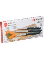 alpina Jeux de couteaux 3 pièces Noir
