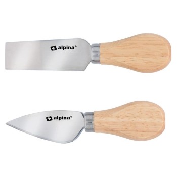 Alpina Käsemesser-Set, 2-teilig, 13/12 cm, 1.2 mm, 49gr, SS/WD BL