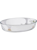 alpina Plat à gratin 2.4 l Ovale, Transparent