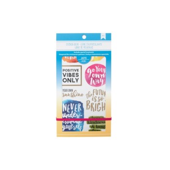 American Crafts Stickerbuch, 30 Seiten, Inspirational Life