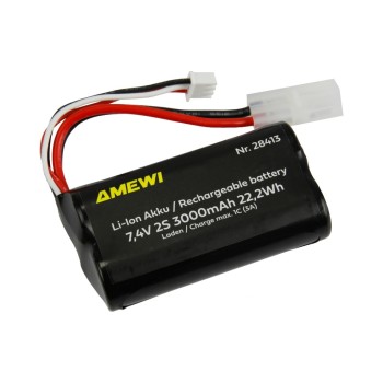 Amewi Batterie RC Li-Ion 2S 7.4 V 3000 mAh Tamiya Amewi Batterie RC Li-Ion 2S 7.4 V 3000 mAh Tamiya