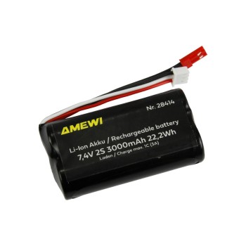 Amewi Batterie RC Li-Ion 2S 7.4 V 3000 mAh BEC
