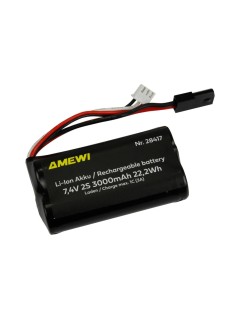 Amewi Batterie RC Li-Ion 2S 7.4 V 3000 mAh 5600 mAh Connecteur Amewi Batterie RC Li-Ion 2S 7.4 V 3000 mAh 5600 mAh Connecteur