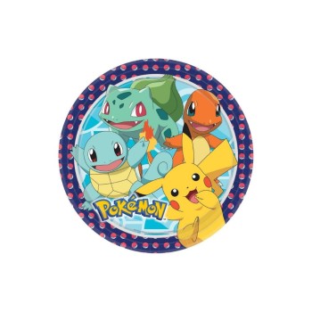 Amscan Assiettes jetables Pokemon 8 pièces Amscan Assiettes jetables Pokemon 8 pièces