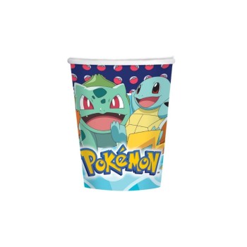 Amscan Gobelets jetables Pokemon 250 ml, 8 pièces Amscan Gobelets jetables Pokemon 250 ml, 8 pièces