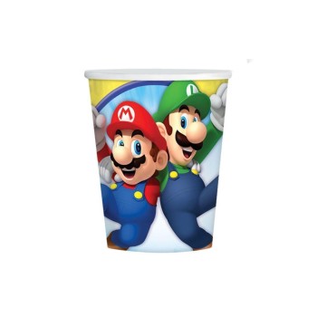 Amscan Gobelets jetables Super Mario 266 ml, 8 pièces Amscan Gobelets jetables Super Mario 266 ml, 8 pièces