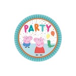 PeppaPig Pappteller, D: 23 cm, 8 Stück, Papier