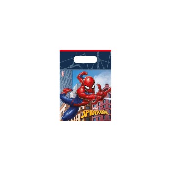 Amscan Sac cadeau Marvel Spiderman 6 pièces, 16 x 23.5 cm