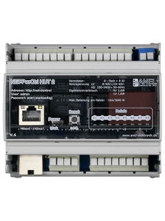 Anel -Elektronik 8 Relais pour Rail DIN - Modèle alimenté en 230VAC, bornier à pincer Anel -Elektronik 8 Relais pour Rail DIN - Modèle alimenté en 230VAC, bornier à pincer