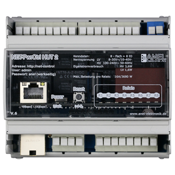 Anel -Elektronik 8 Relais for DIN RAIL for external power supply, 10-40 DC, Screwless terminals for relays Anel -Elektronik 8 Relais for DIN RAIL for external power supply, 10-40 DC, Screwless terminals for relays