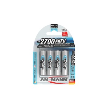 Ansmann Akku AA NiMH Typ 2700 4er, min. 2500 mAh, 1.2V, 4er