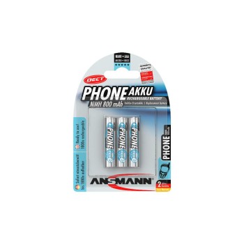 Ansmann accu AAA NIMH 800 3er, 800 mAh, 1.2V, maxE Technologie, 3er