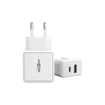 Ansmann Chargeur mural USB Home Charger HC218PD, 18 W, blanc Ansmann Chargeur mural USB Home Charger HC218PD, 18 W, blanc