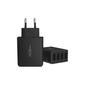 Ansmann Chargeur mural USB Home Charger HC430, 4x USB, 30 W, noir Ansmann Chargeur mural USB Home Charger HC430, 4x USB, 30 W, noir