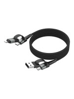 Ansmann Câble magnétique USB-A ou USB-C vers USB-C 120 cm