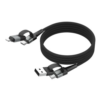 Ansmann Câble magnétique USB-A ou USB-C vers USB-C 120 cm