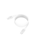 Ansmann Câble magnétique en silicone USB-C vers USB-C, blanc, 120 cm