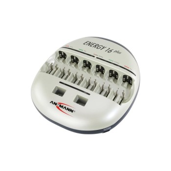 Ansmann Ladegerät Energy 16 plus, 1-12 AAA/AA, 1-6 BabyC/MonoD, 1-2 9V Block