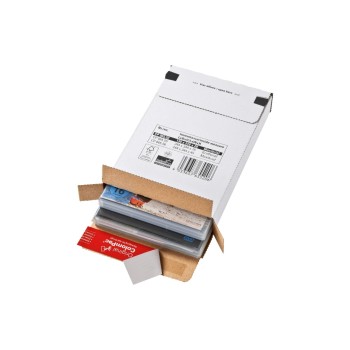 Antalis Carton d’expédition Colis de messagerie 244 x 344 x 28 mm Blanc