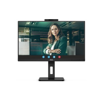 AOC 23.8 IPS Monitor, 1920x1080, 75Hz, HDMI, DP, USB 3.2, Pivot, Speakers, Webcam AOC 23.8 IPS Monitor, 1920x1080, 75Hz, HDMI, DP, USB 3.2, Pivot, Speakers, Webcam