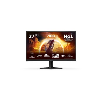 AOC CQ27G4ZE 27 pouces, QHD, 260 Hz, Fast VA, incurvé, noir et rouge AOC CQ27G4ZE 27 pouces, QHD, 260 Hz, Fast VA, incurvé, noir et rouge
