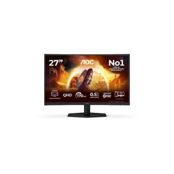 AOC CQ27G42FE Écran incurvé 27 pouces QHD 1500R VA noir et rouge AOC CQ27G42FE Écran incurvé 27 pouces QHD 1500R VA noir et rouge