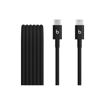 APPLE Beats USB-cable C-C, 60W, 1.5m, 2 Stk, geflochten, USB 2.0, 60W, Bolt Black, 2 Stk